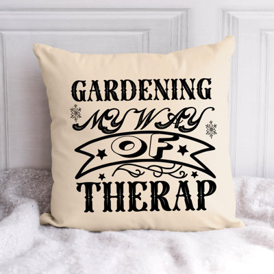 Garden Lover Funny Quote 634 - Throw Pillow Insert Included