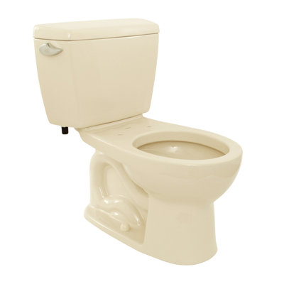 Eco Drake® Round Two-Piece Toilet (Seat Not Included)