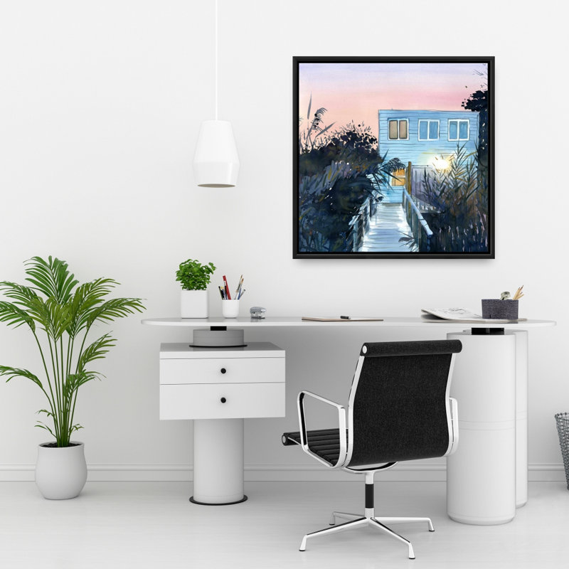 " Beach house " Print, 24"H x 24"W