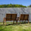 Bulkley Hand Made 4 Seater Chunky Rustic Wooden Furniture With 2 Benches & Straight Tray