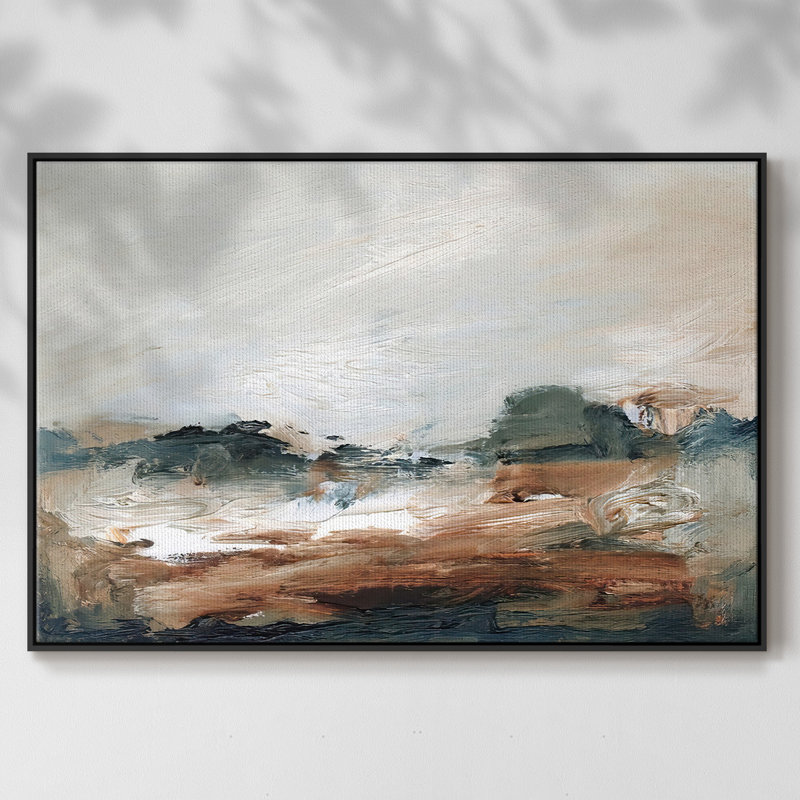 «Lingering Light III», reproduction sur toile encadrée, Cadre noir, H 27 po x l 41 po x P 2 po
