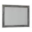 Ensemble de commode et miroir 2 pièces Bays, 6 tiroirs, poignées gris anthracite, gris