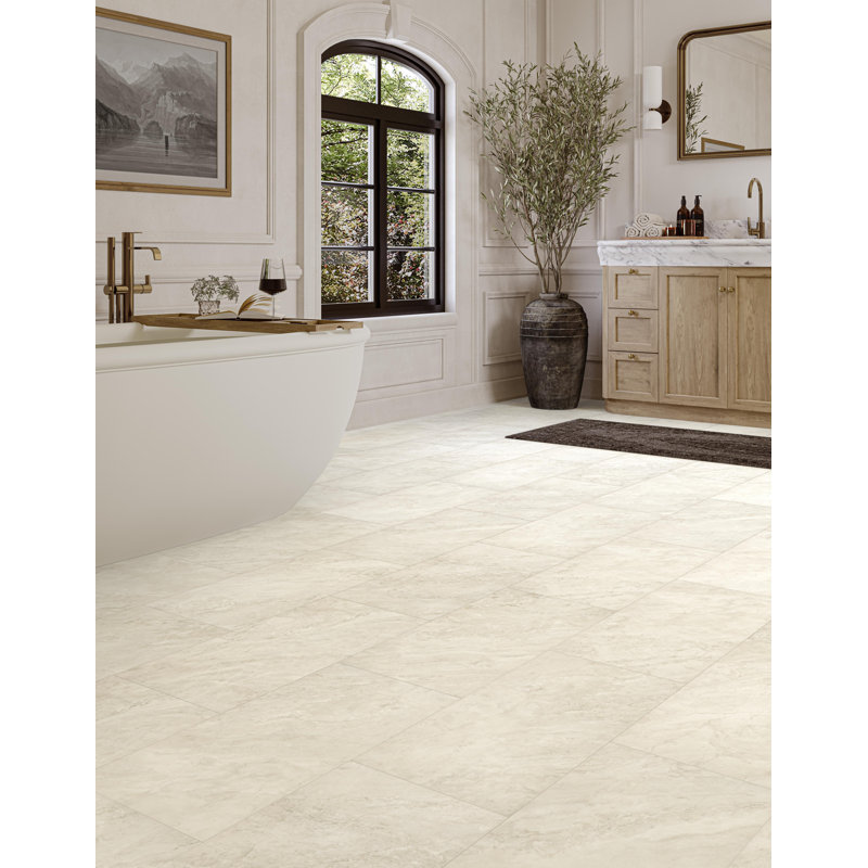 NEW ADURA®Flex with Microban® Cathedral 12" x 24" x 2.5mm Luxury Vinyl Tile, Pillar-Off White