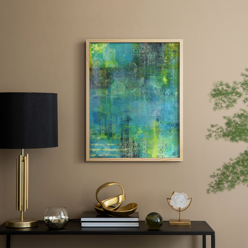 Summertime Escape Framed Print - Solid Wood, Natural, 11" H x 9" W