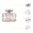 Modern Semi-Flush Mount Mini Crystal Ceiling Light