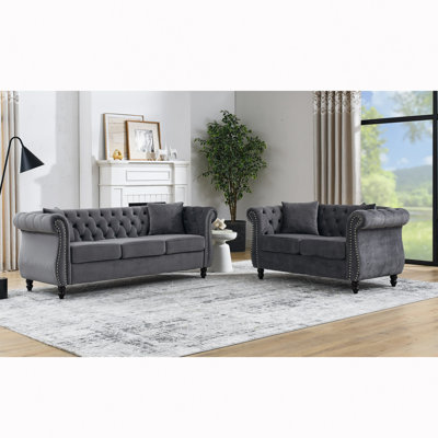 3-Seater + 2-Seater Combination Sofa.Velvet