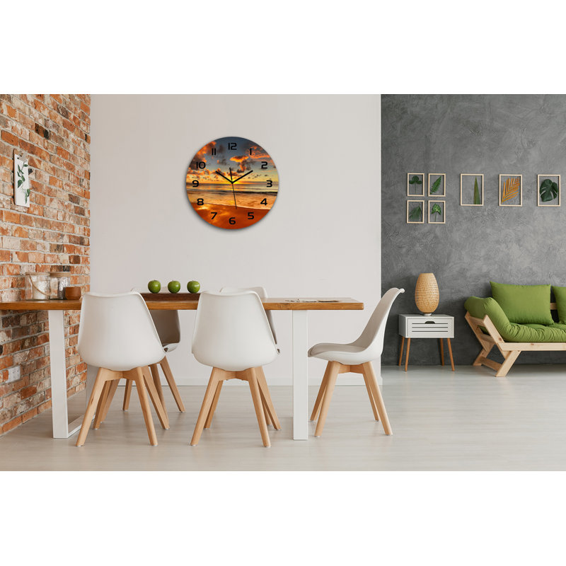 Jonmark Glass Wall Clock