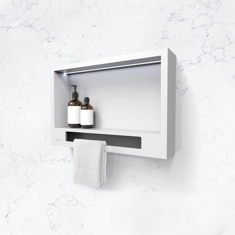 Niche de douche 23 "Odyssey, Blanc mat