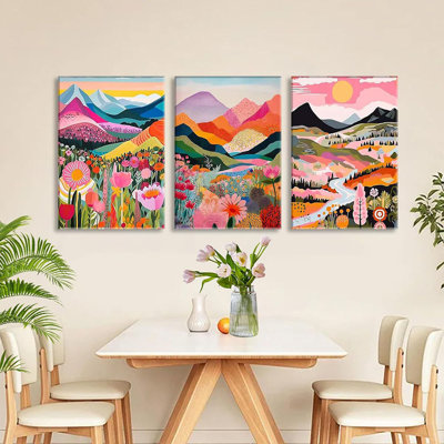3 Piece Wrapped Canvas Print