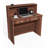 Nasjah 47" Walnut Reception Desk w/Transaction Counter | Multifunctional Front Desk
