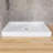 Double Threshold Shower Pan Base In White With Center Drain Assembly