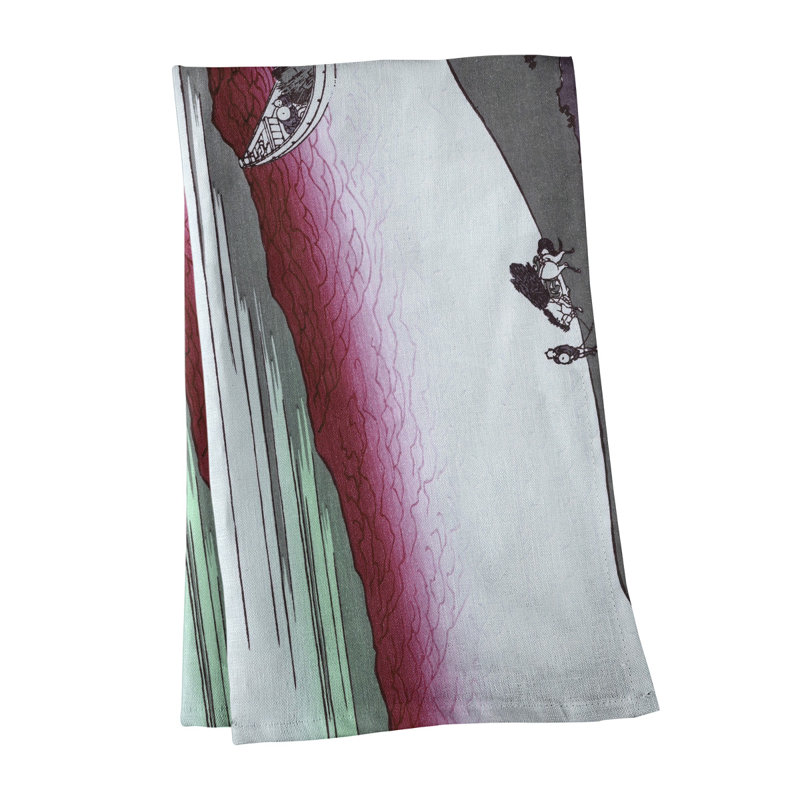 Hague Tea Towel Kitchen Towel, Cotton Twill, Red