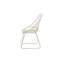 119.38cm H Upholstered Metal Slat Back Side Chair in Gold