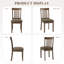 Chaises d'appoint rembourrées en bois avec dossier à lattes verticales-133694933