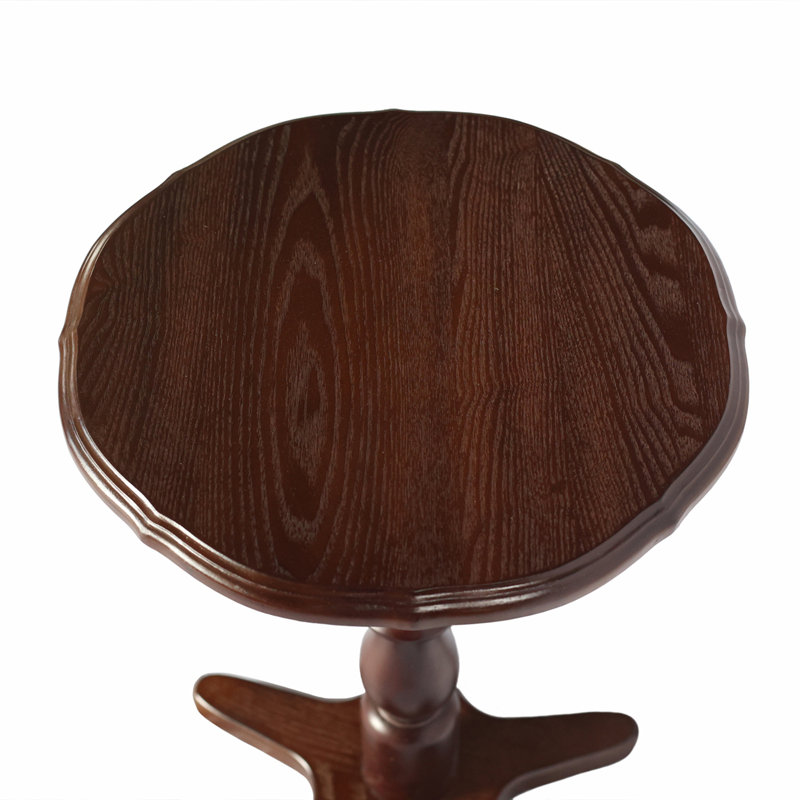 Petite table de bout ronde 15,75 pouces, Noyer brun