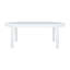 Tables de patio modernes, ovale en verre trempé et aluminium, au bord de la piscine
