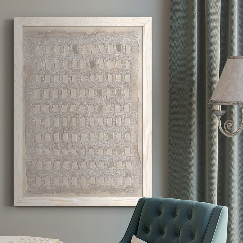 Pearl Punch Card II - reproduction de photo sur toile, Blanc, H 43,5 po x l 31,5 po x P 1 po