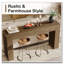 Farmhouse Console Table with Vertical Slat Legs Design