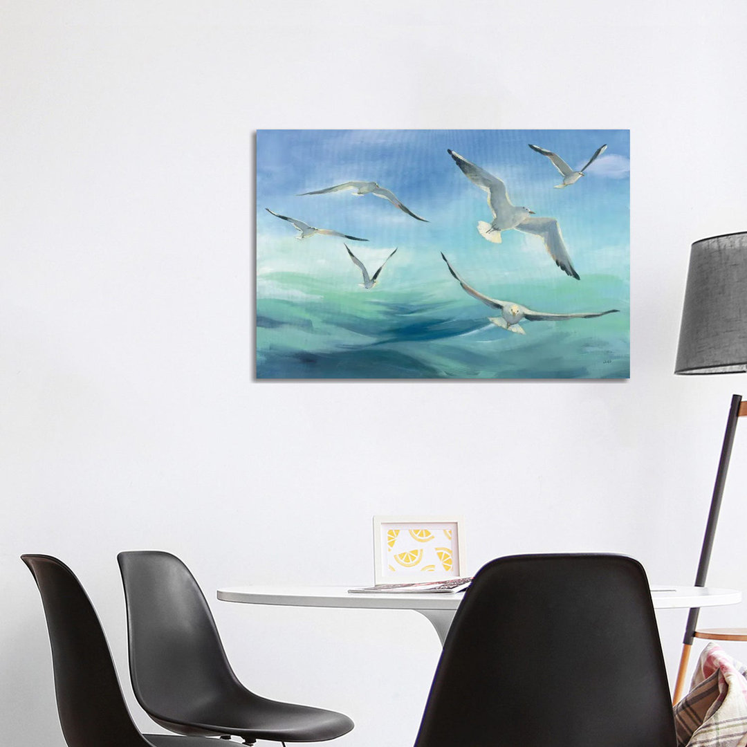 Sea Flight by Julia Purinton - Wrapped Canvas Painting