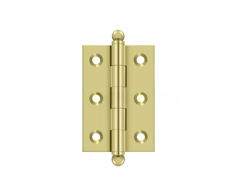 2.5'' x 1.69'' Butt Bearing Hinge, Polished Brass