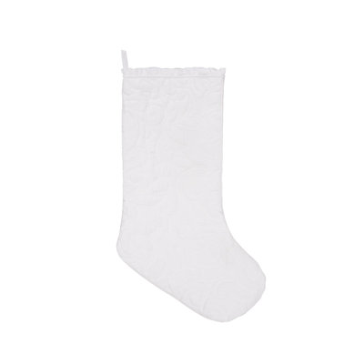 Chaussette de noël blanc drayton