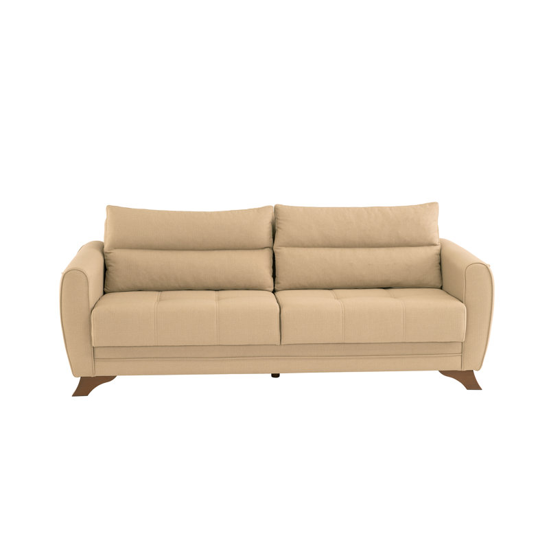 Dorecht 3 Seater Linen Blend Sofa, Beige