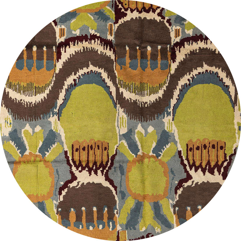 Tapis abstrait moderne 4557, Rond 5 pi
