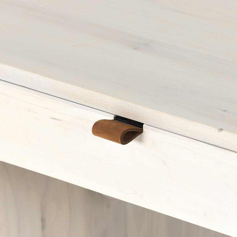 Trey Solid Wood Executive Desk, Dove Poplar