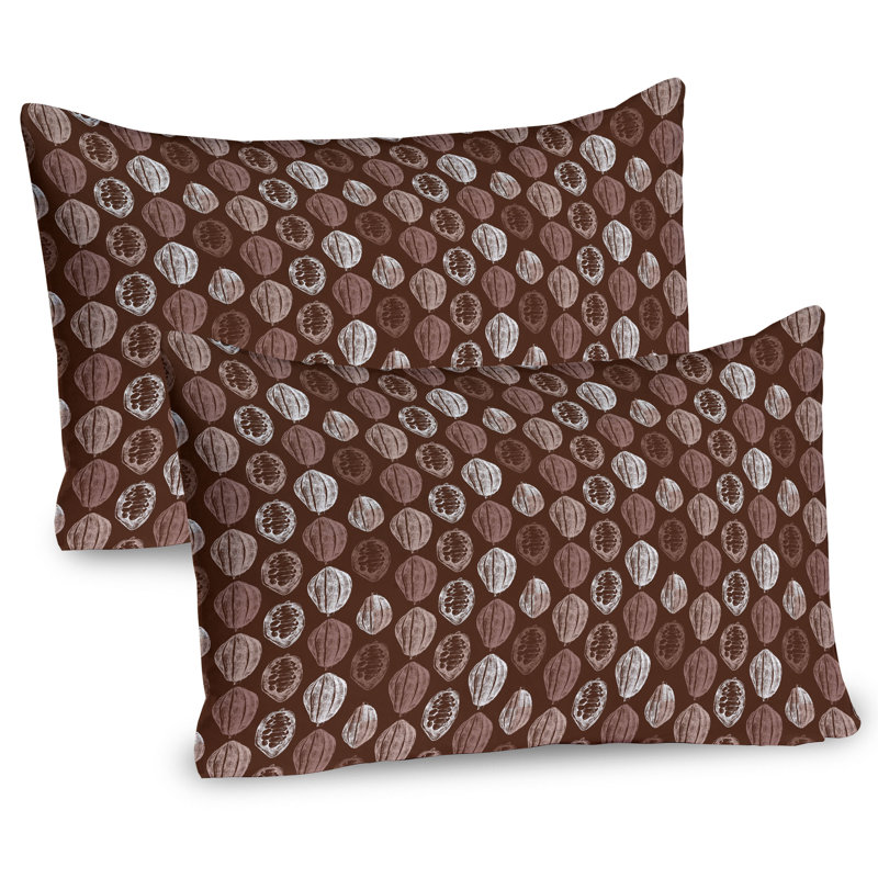 Ensemble de 2 taies décoratives Ambesonne Cocoa, H 20 po x l 36 po