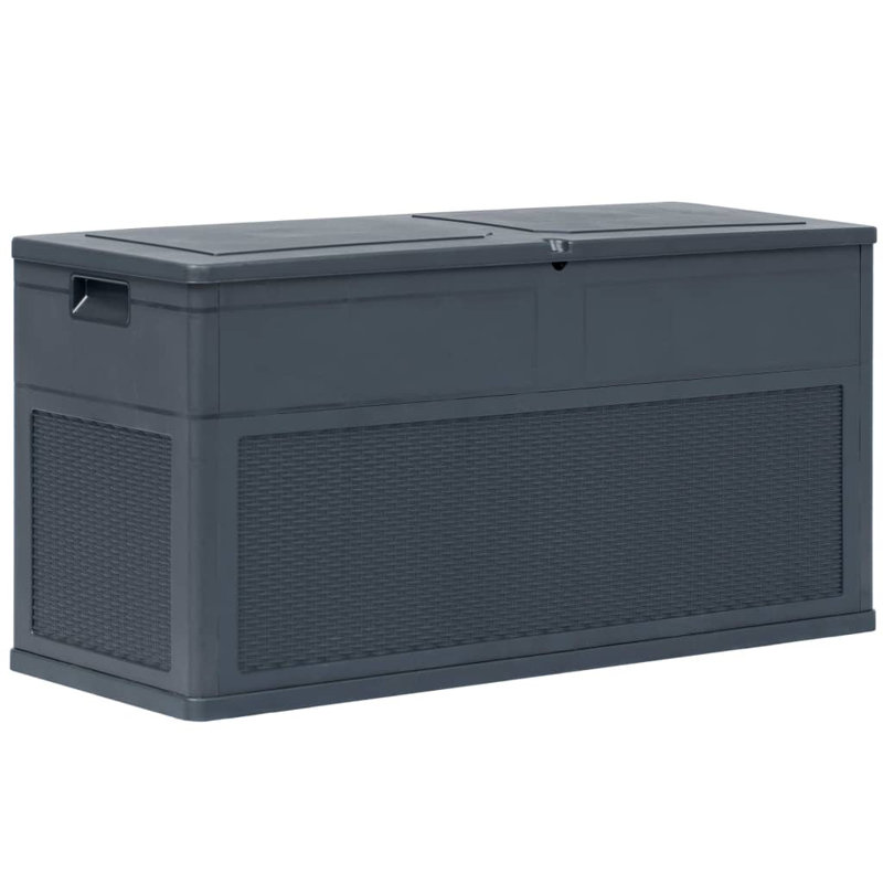 WFX Utility 119cm W 320L Water Resistant Plastic Lockable Deck Box in Anthracite