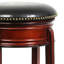 Sabi 24 inch Swivel Counter Stool, Solid Wood, Faux Leather-69426696-69426697-69426698