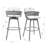 Zadian Swivel Upholstered Counter Stool with Solid Wood Frame-2102974106