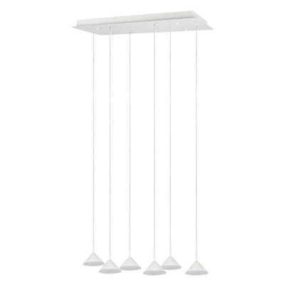 Luminaire suspendu en grappe 6 lumières