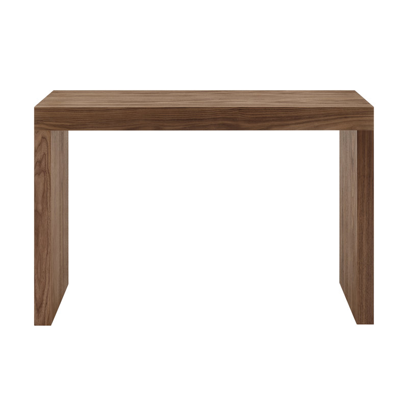 Carson 47.3" W Gloss 1-Drawer Console Table, Walnut