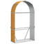 Log Holder 47.2"X17.7"X82.7" Galvanized Steel-2120662025