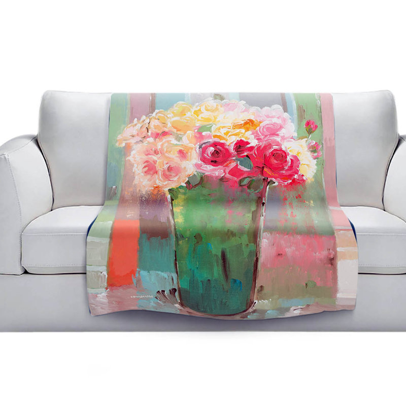 Couverture sherpa à la décomposition romantique, l 51 po x L 60 po