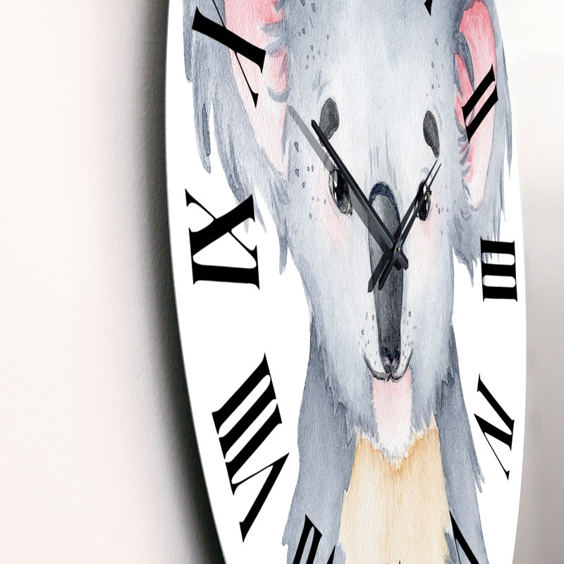 Portrait d'un mignon koala - Horloge murale traditionnelle, Petit