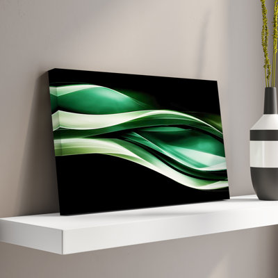 « scintillant green pattern », impression sur toile