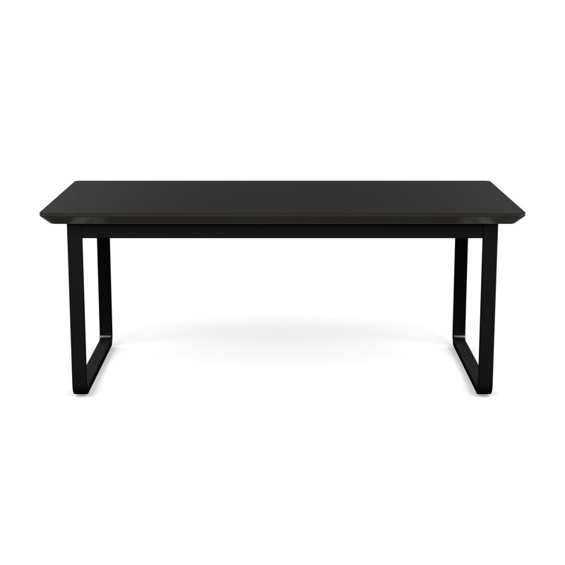 Table basse en métal Gansett, Nuit noire, Noir