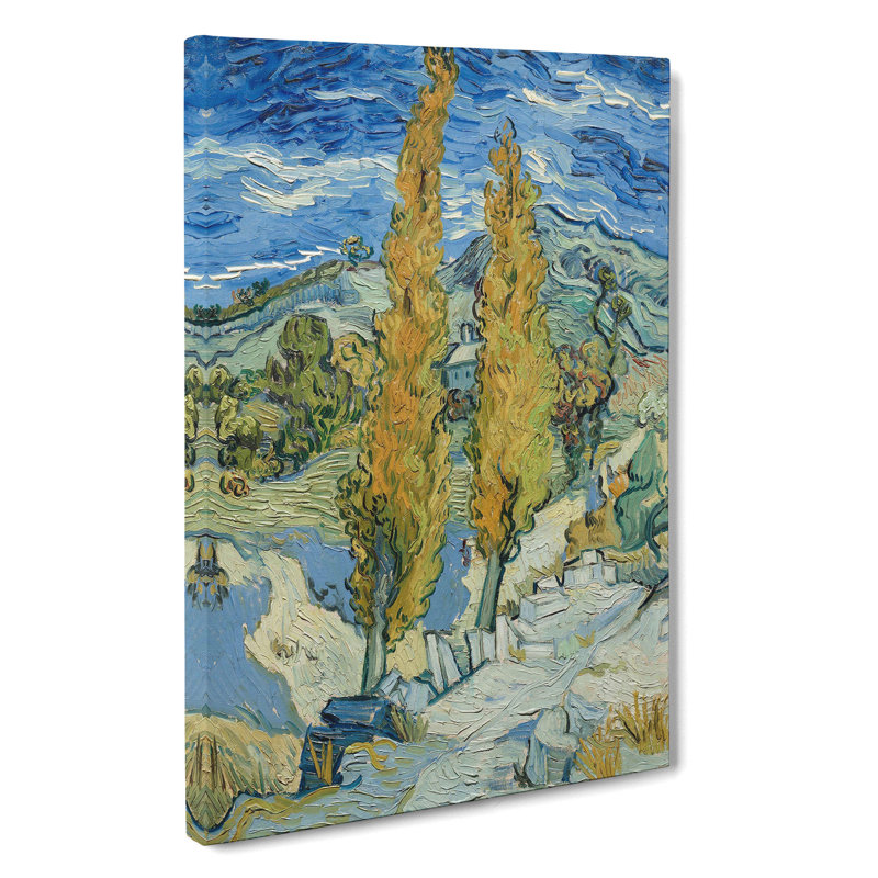 Landscape With Trees by Vincent Van Gogh - Wrapped Canvas, 91cm H x 60cm W x 3cm D