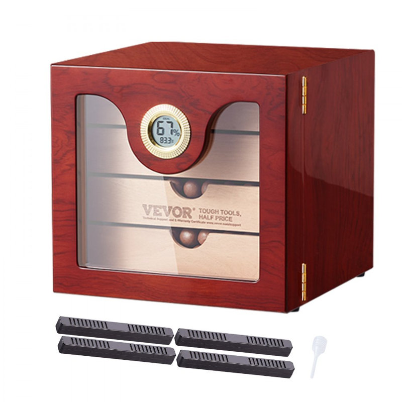 Humidificateur, hygromètre et étagère à cigares 100
