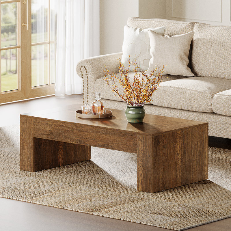 Table basse 51 pouces rectangulaire pour salon