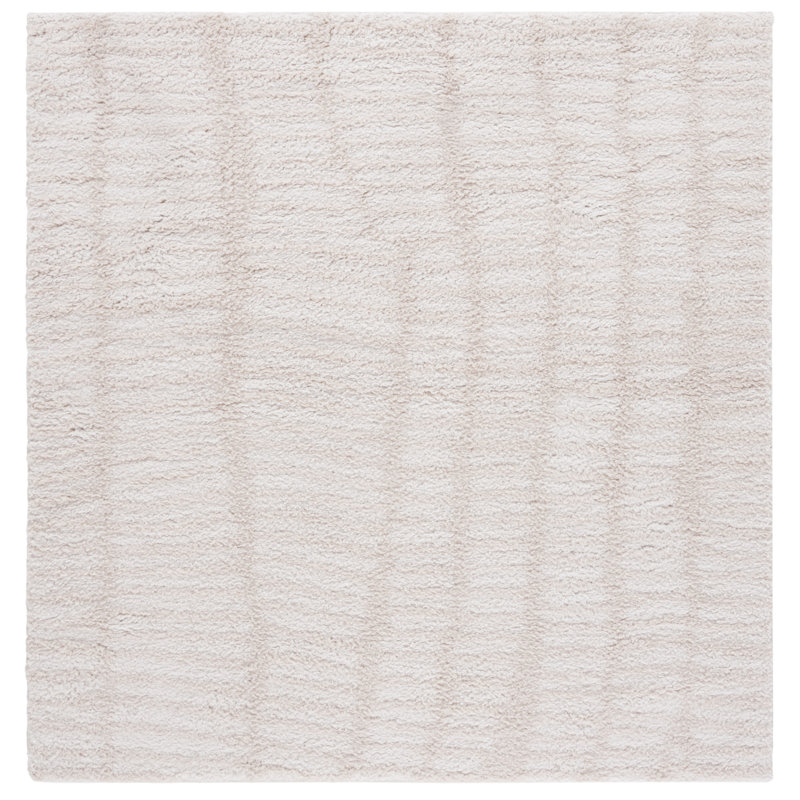 Aivery Geometric Shag Area Rug, Square 201 X 201cm