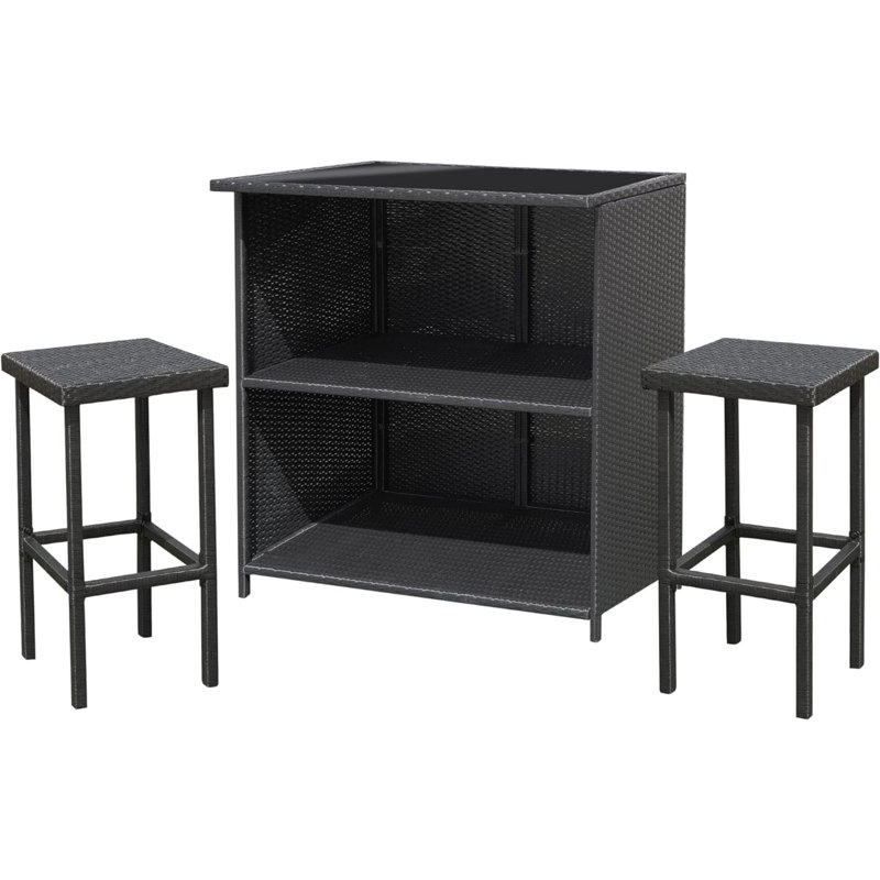 Maricruz Bar Set, Black