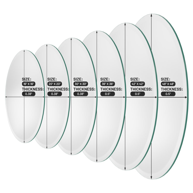Plateau de table en verre trempé transparent, plusieurs tailles, H 30 po x l 30 po x P 0,38 po