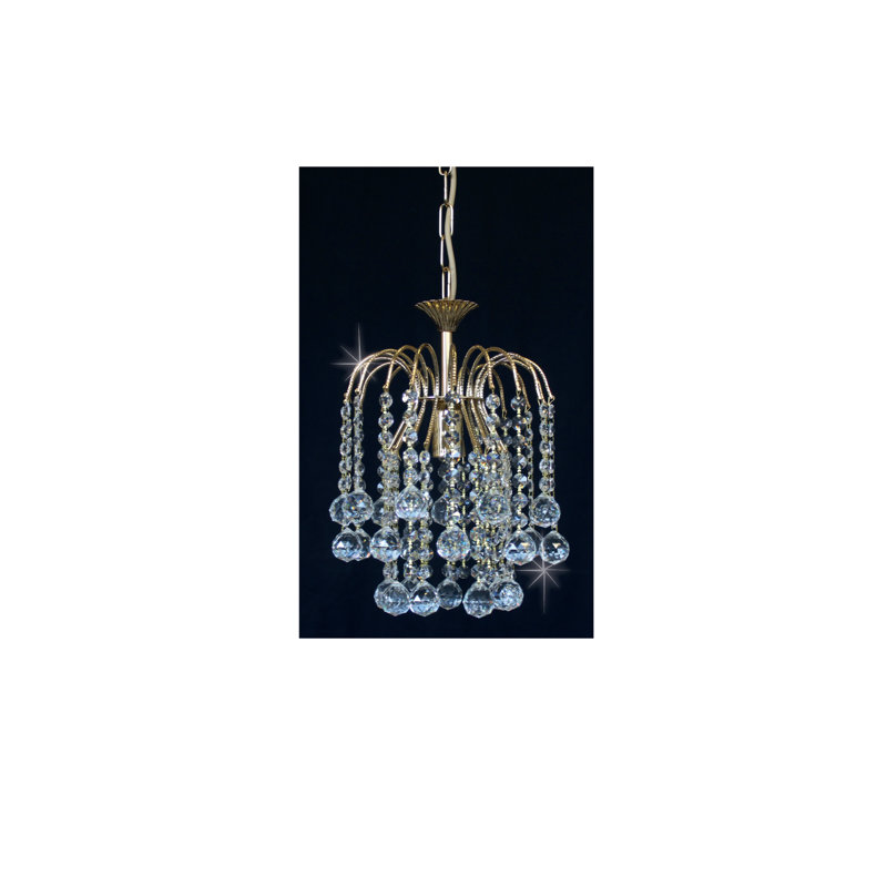 1 - Light Gold LED Crystal Pendant