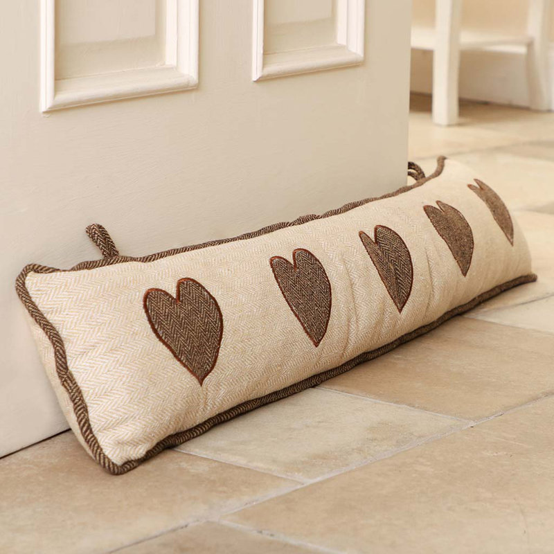 Brookes Heart Fabric Draught Excluder