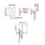 1 Handle Wall Tub Filler with Diverter