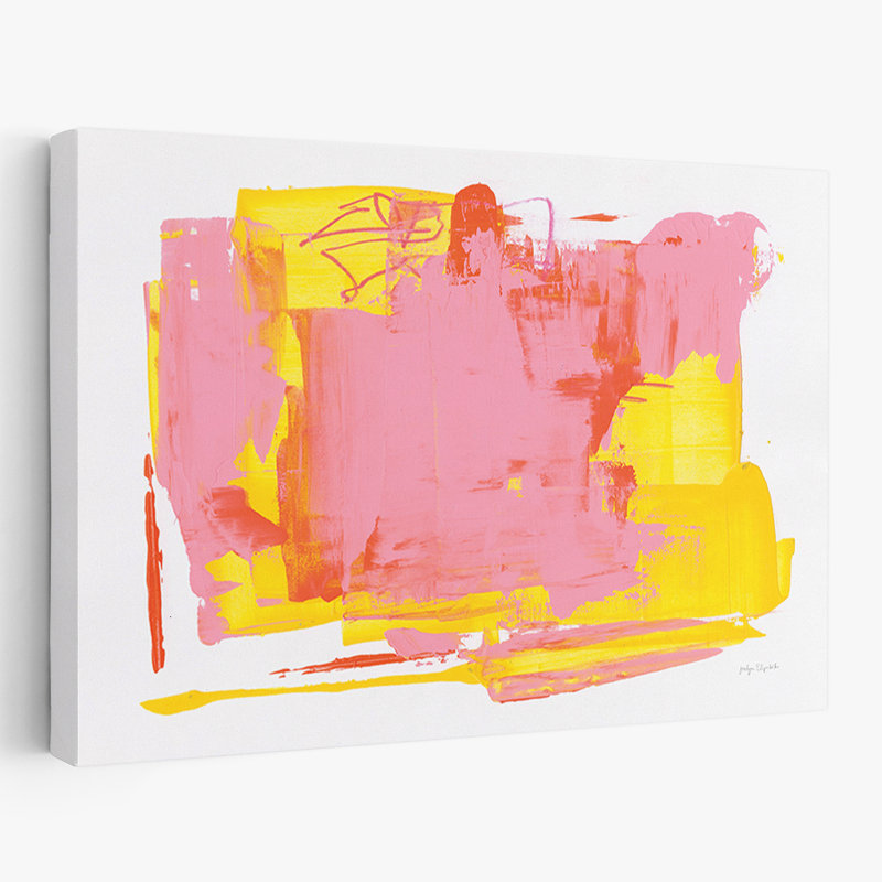 Abstrait lumineux - éclat de limonade, H 16 po x l 24 po