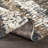 Maestas Machine Woven Abstract Shag Area Rug in Navy/Brown-2101150836